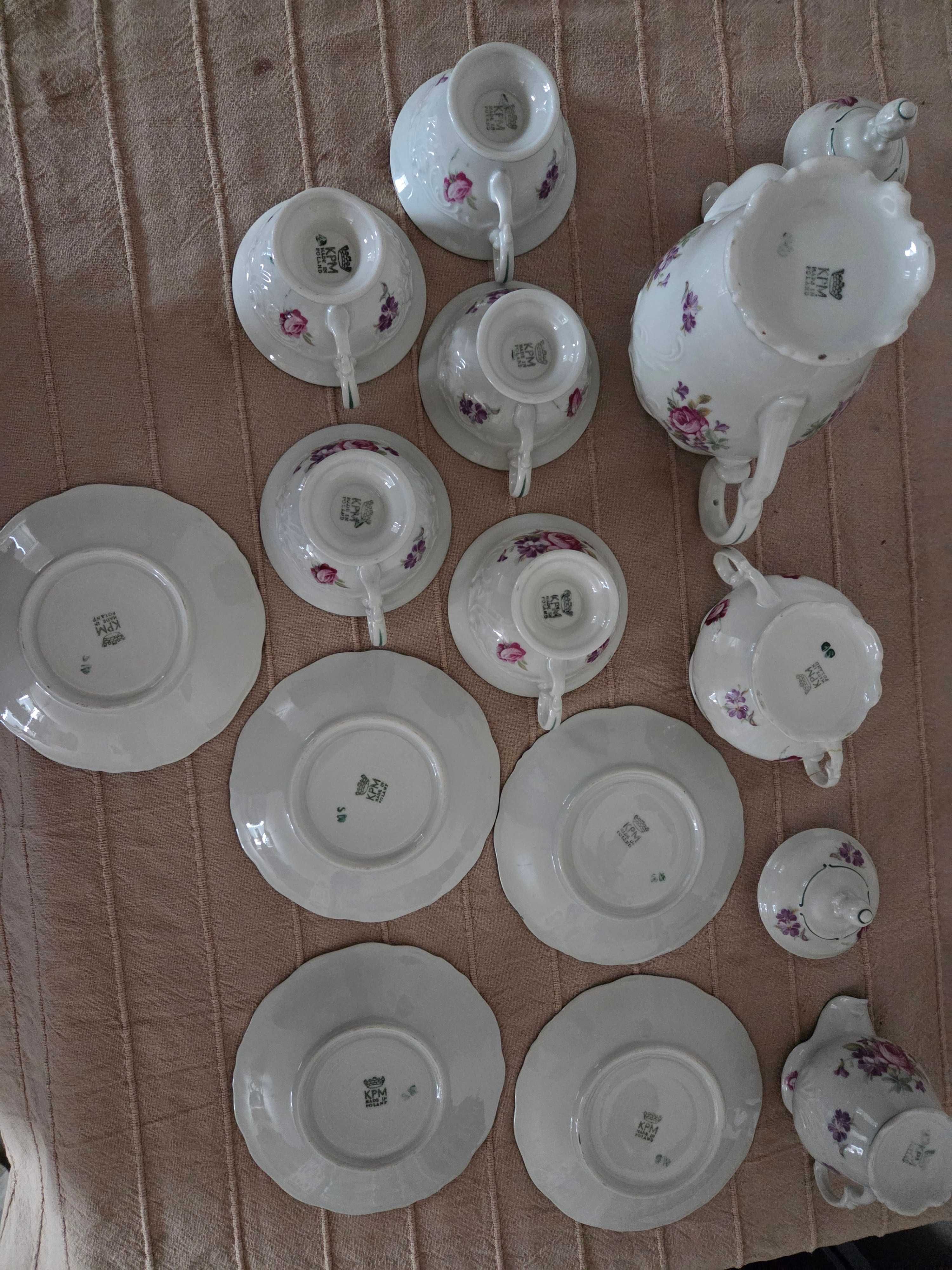 Zestaw kawowy porcelanowy firmy "KPM"