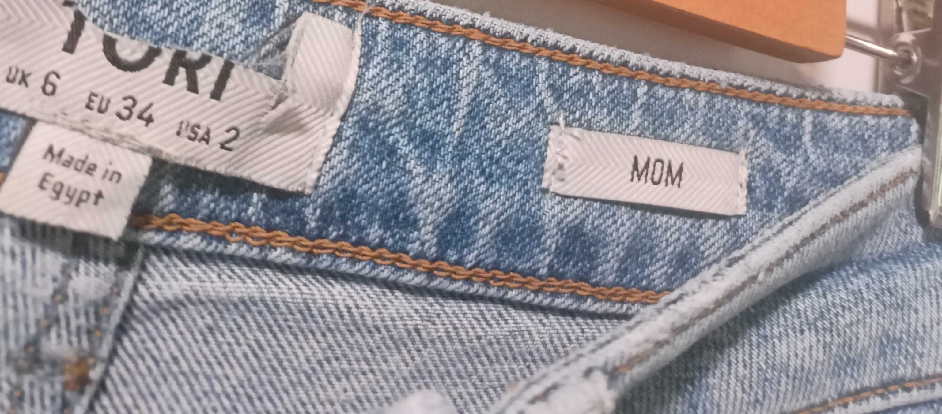 Dżinsy MON wysoki stan 34/XS/6