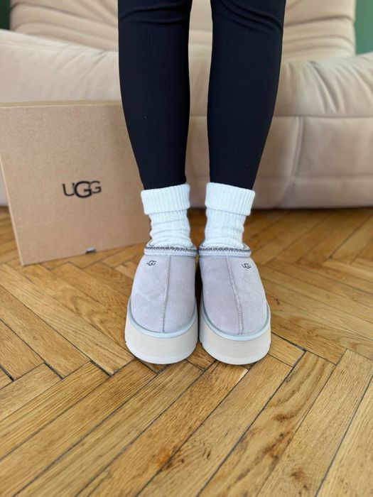 Уггі UGG Tazz Platform Light Grey Premium (36-40)