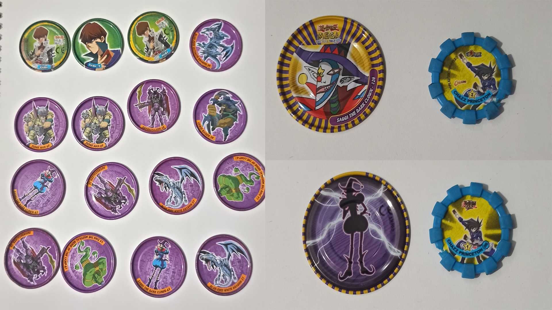 Vários Tazos Yu-Gi-Oh
