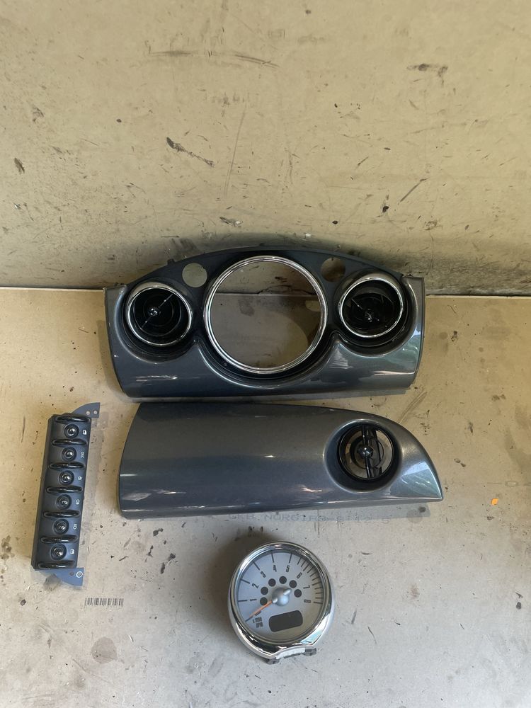 Osłona zegarów dekor licznik obrotomierz panel Mini cooper one r50 r52