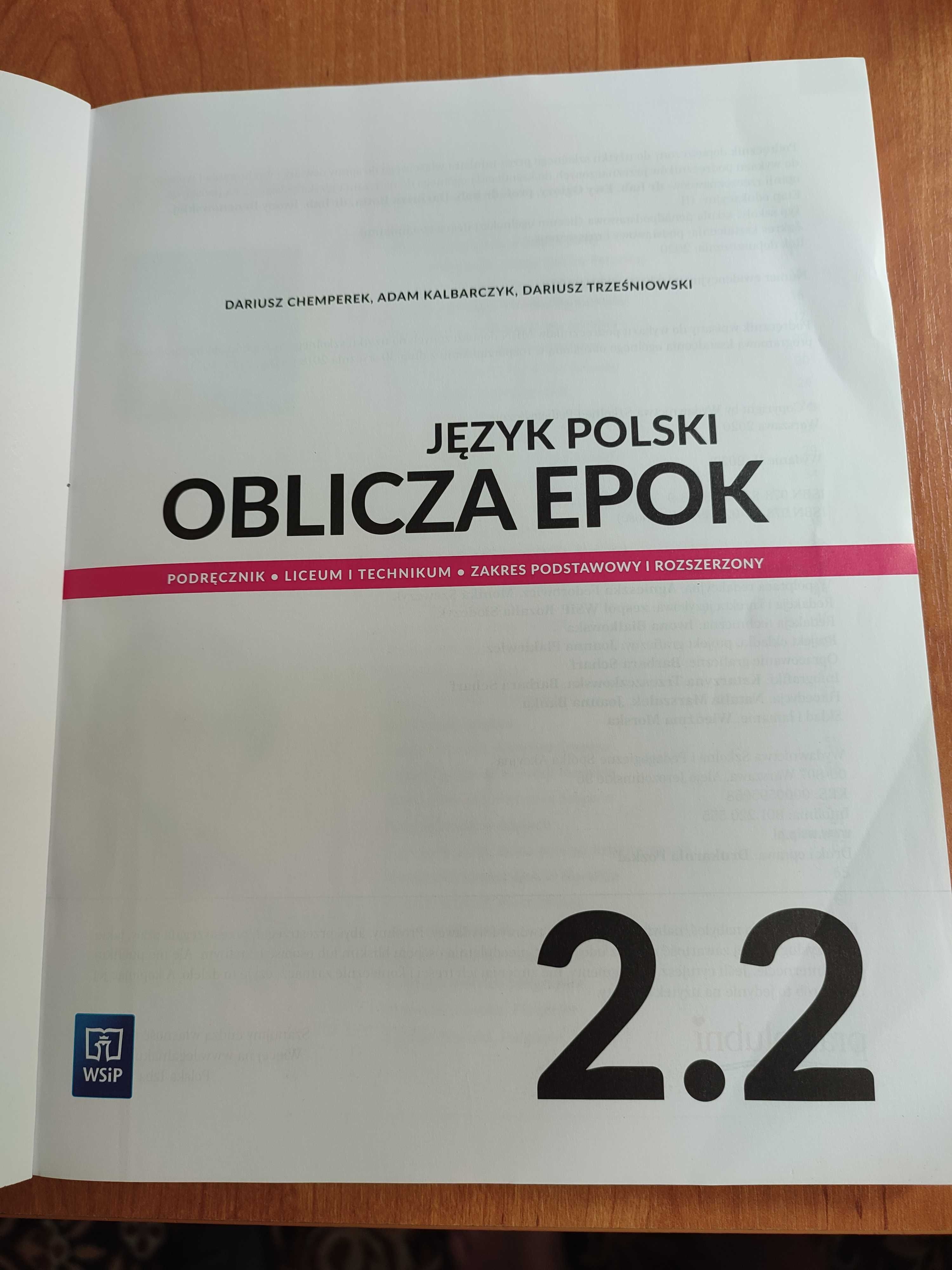 Podręcznik do języka polskiego oblicza epok2.2