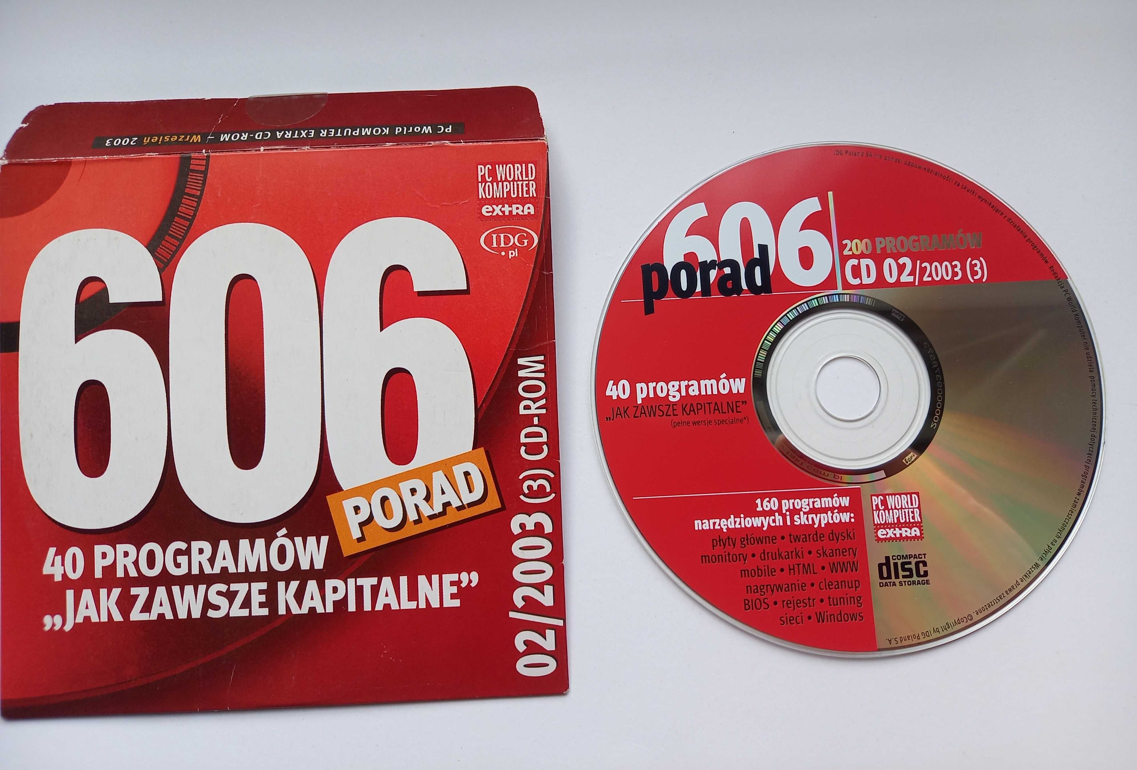 płyty CD z czasopisma PC World Komputer i z miesięcznika Enter