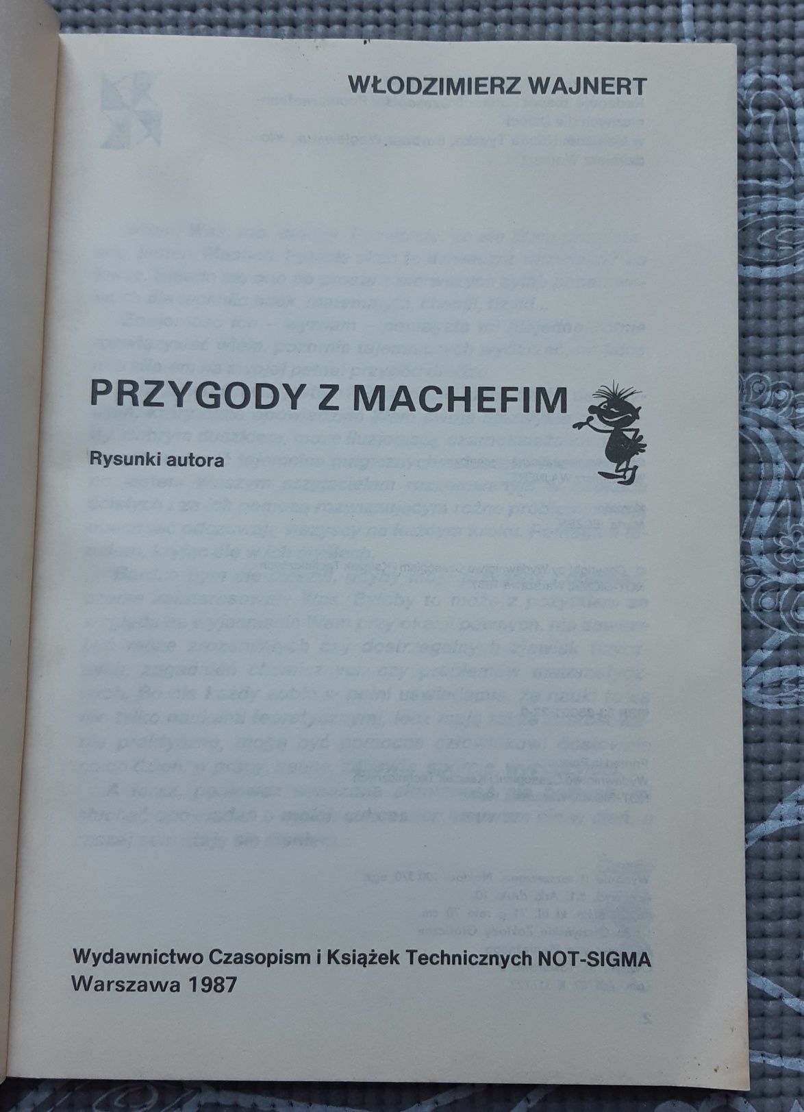 Książka "Przygody z Machefim" Wajnert