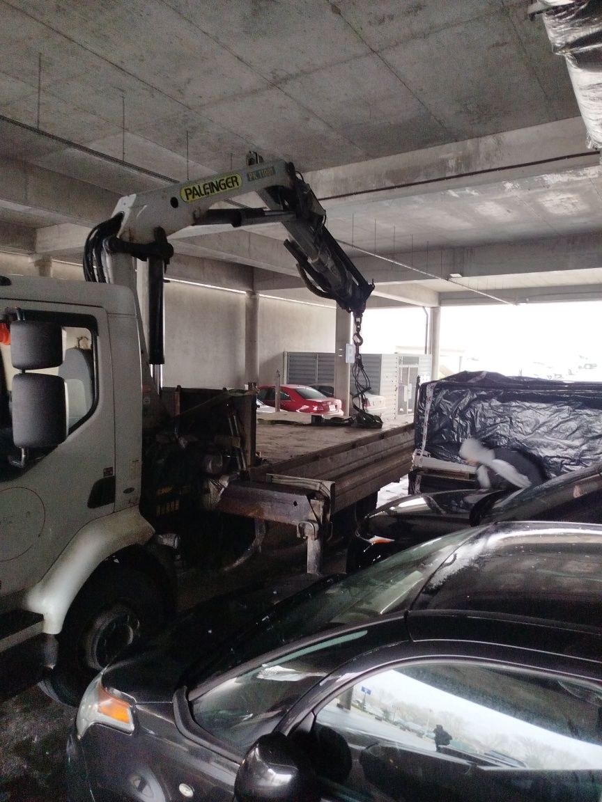 Usługi Transportowe Żuraw HDS , Wywrotka 3 STR ład 8t Żwir P