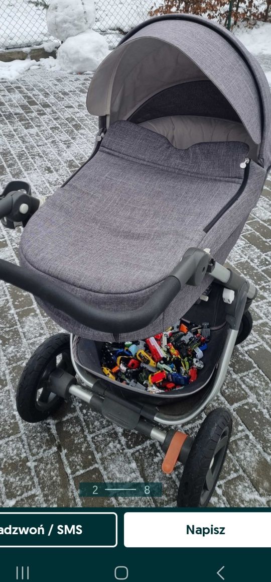 Wózek stokke trailz dodatkowe twarde koła
