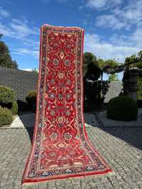 Vintage wełniany chodnik perski r.tkany Iran Keshan 310x84 gal 14 tyś