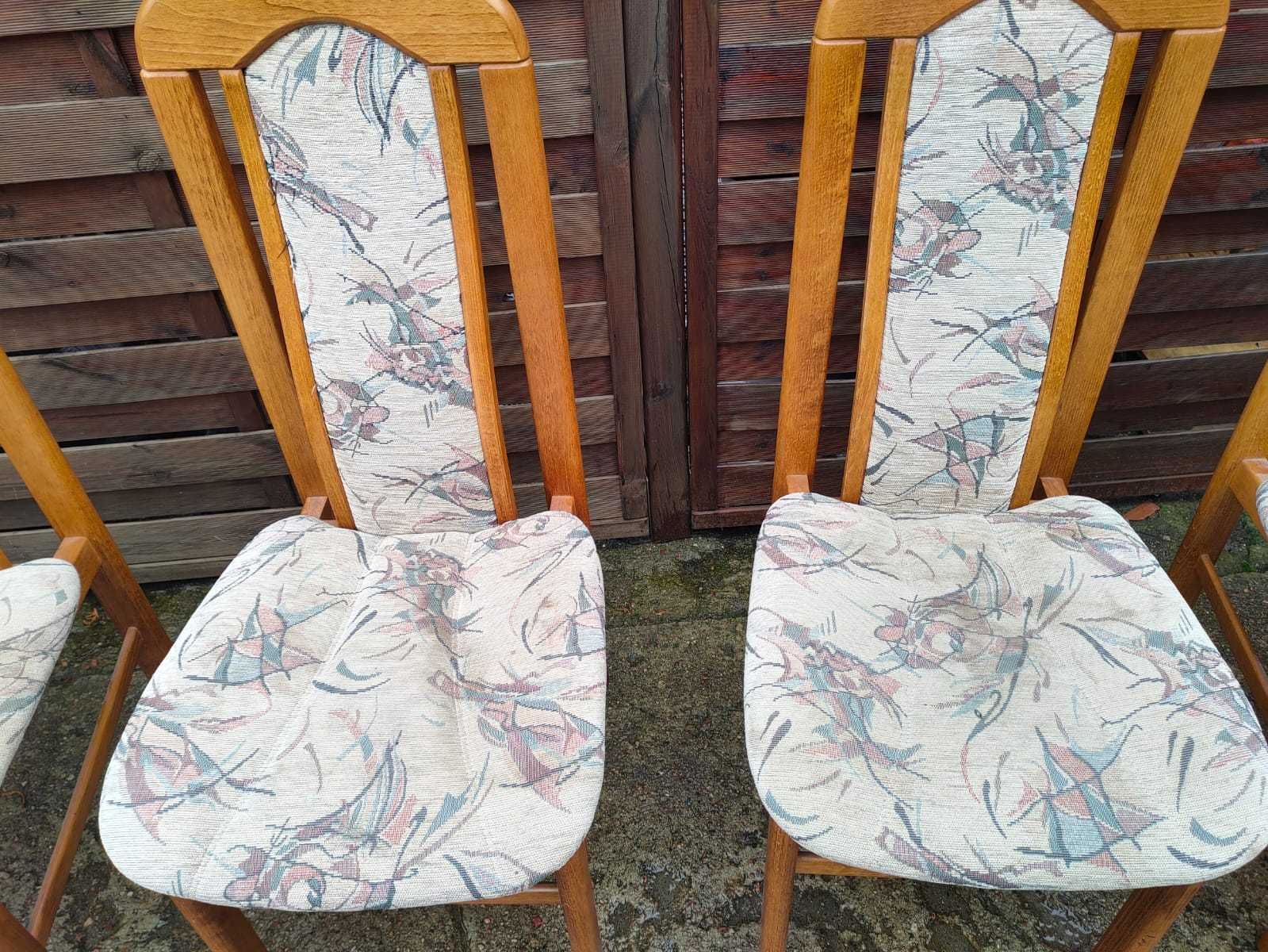 Komplet 6 sztuk krzesło drewniane tapicerowane Tylko 299 zł !