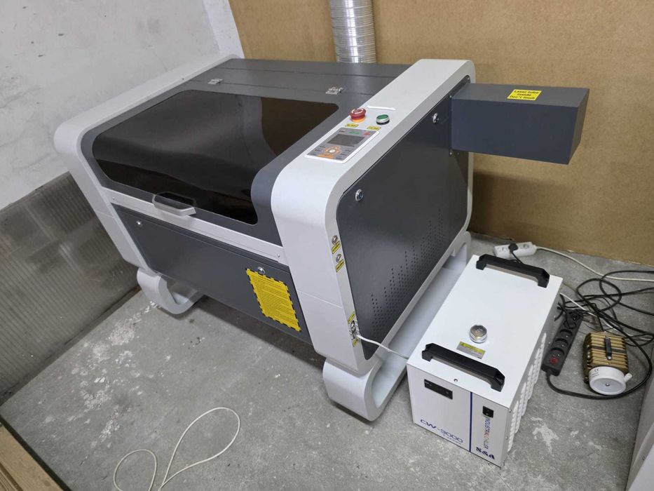Laser 6040 grawerka co2 RUIDA 60W + CHILLER komplet sprawny
