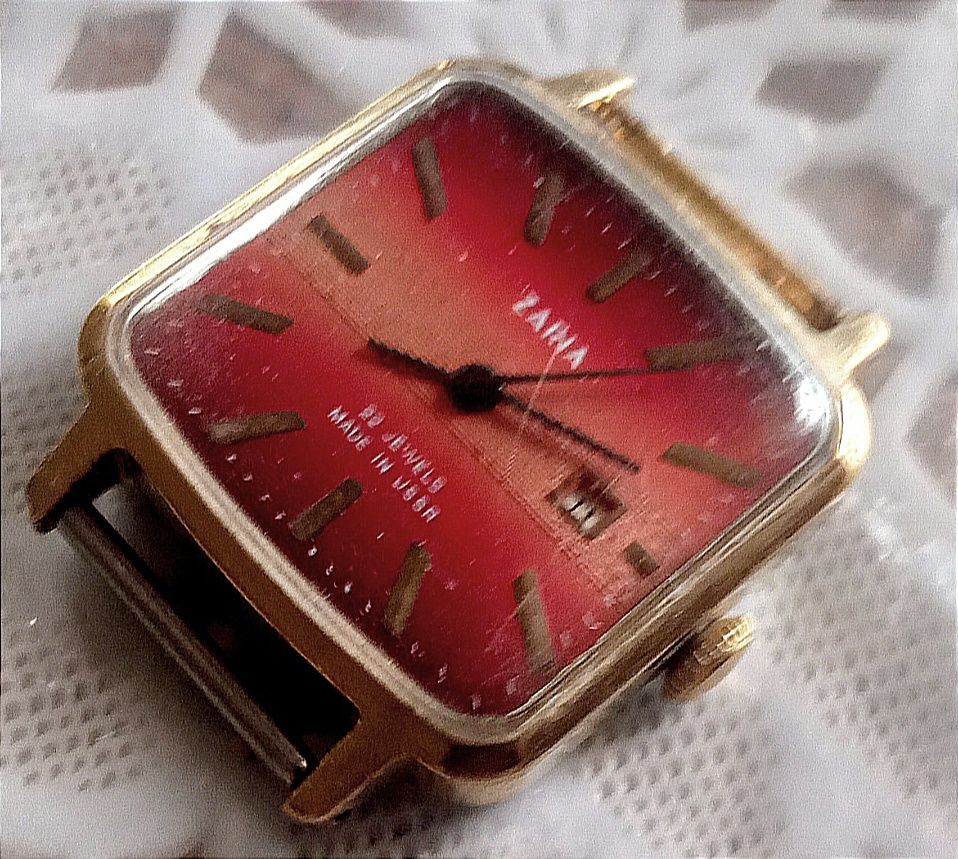 Zegarek Vintage Zaria datownik.
