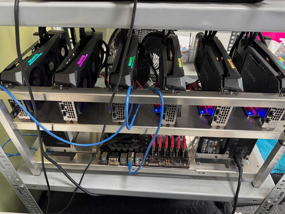 Koparka kryptowalut – 6× RTX 3070 Ti