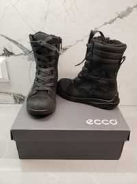 Зимові шкіряні черевики Ecco Gore-tex на дівчинку 28р.