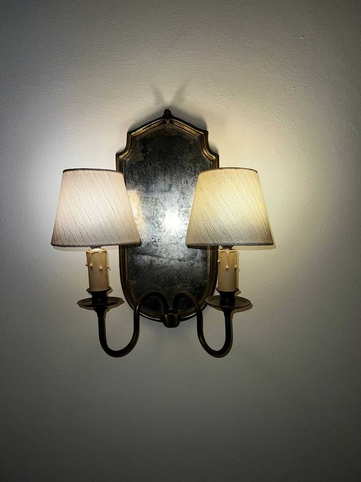 Apliques em espelho antigo