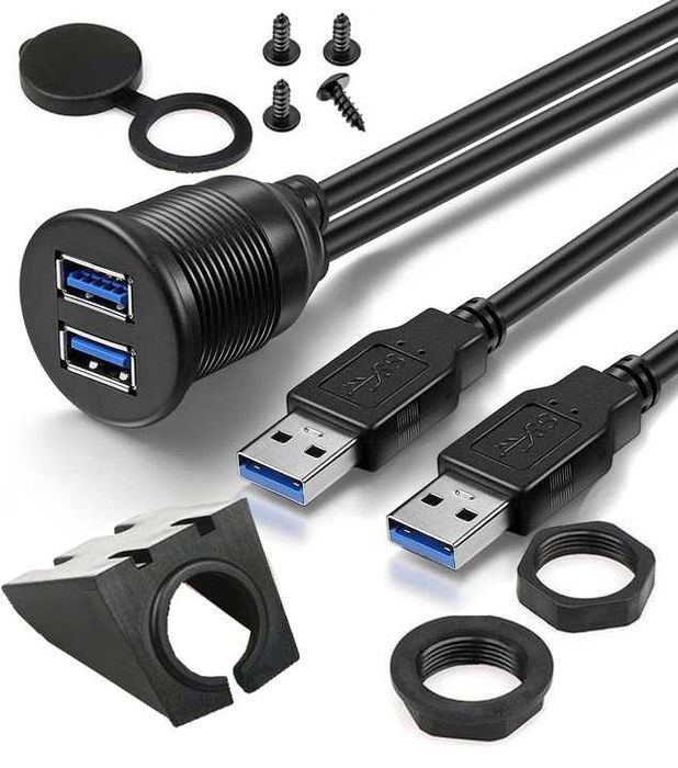 Przedłużacze do wyboru USB HDMI MINI MINI JACK gniazdo panel gwint