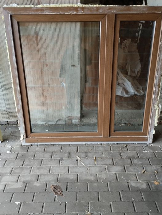 Okna plastikowe, okno, dwuszybowe, stan dobry