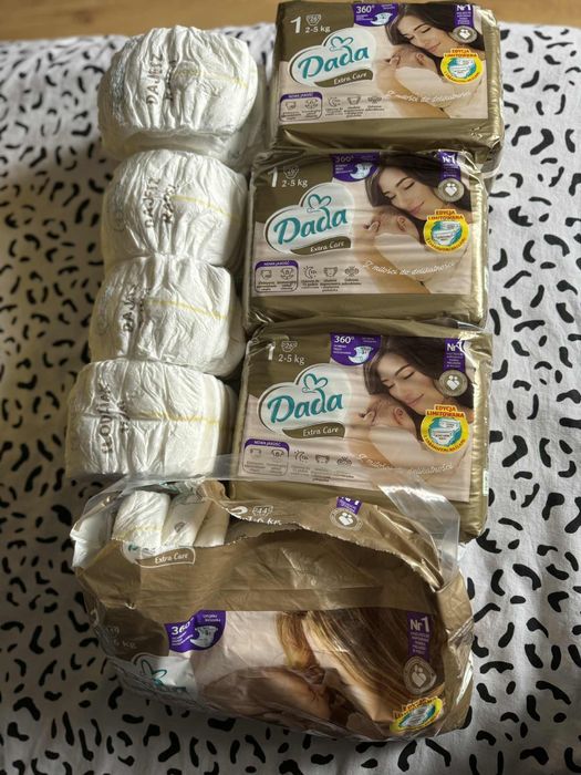 Pampersy Dada złote 1 oraz 2