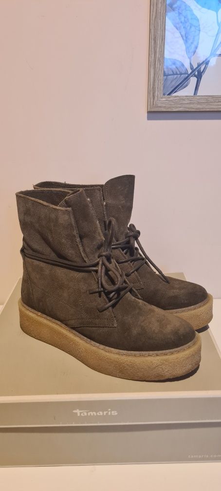 Buty zimowe Tamaris jak nowe r 38