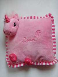 Poduszka mała pluszowa różowa maskotka pastelowa kucyk pluszak