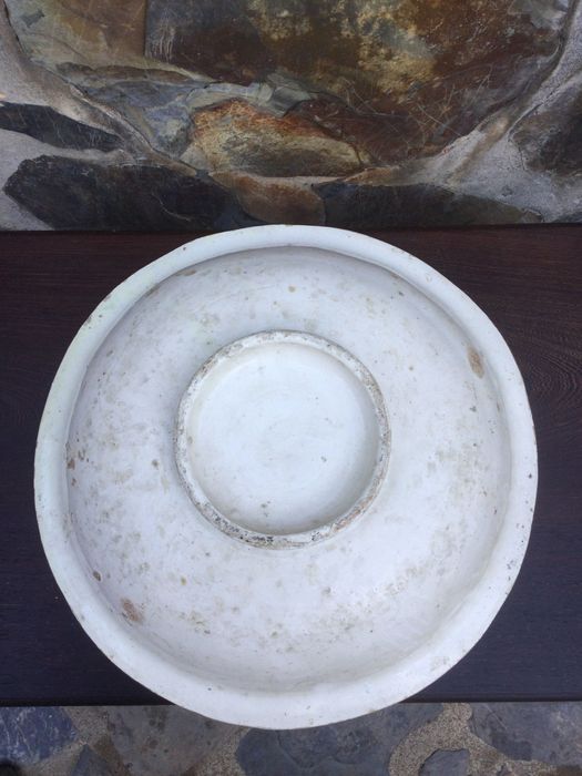 Bacia em Faiança Portuguesa séc XIX 39 cm Estremoz