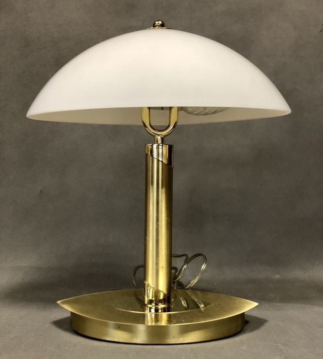 Elegancka złota lampa gabinetowa lata 90 te