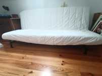 Sofá cama IKEA branco com forra amovível e lavável
