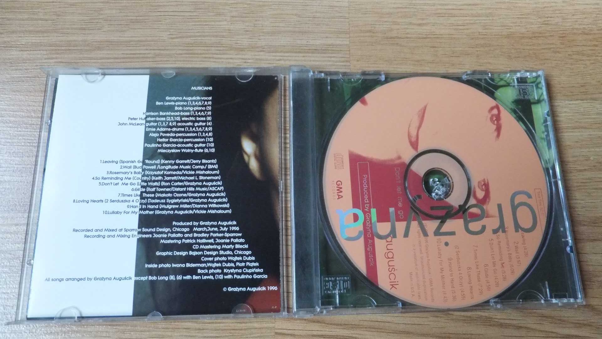 płyta CD Don't let me go Grażyna Auguścik
