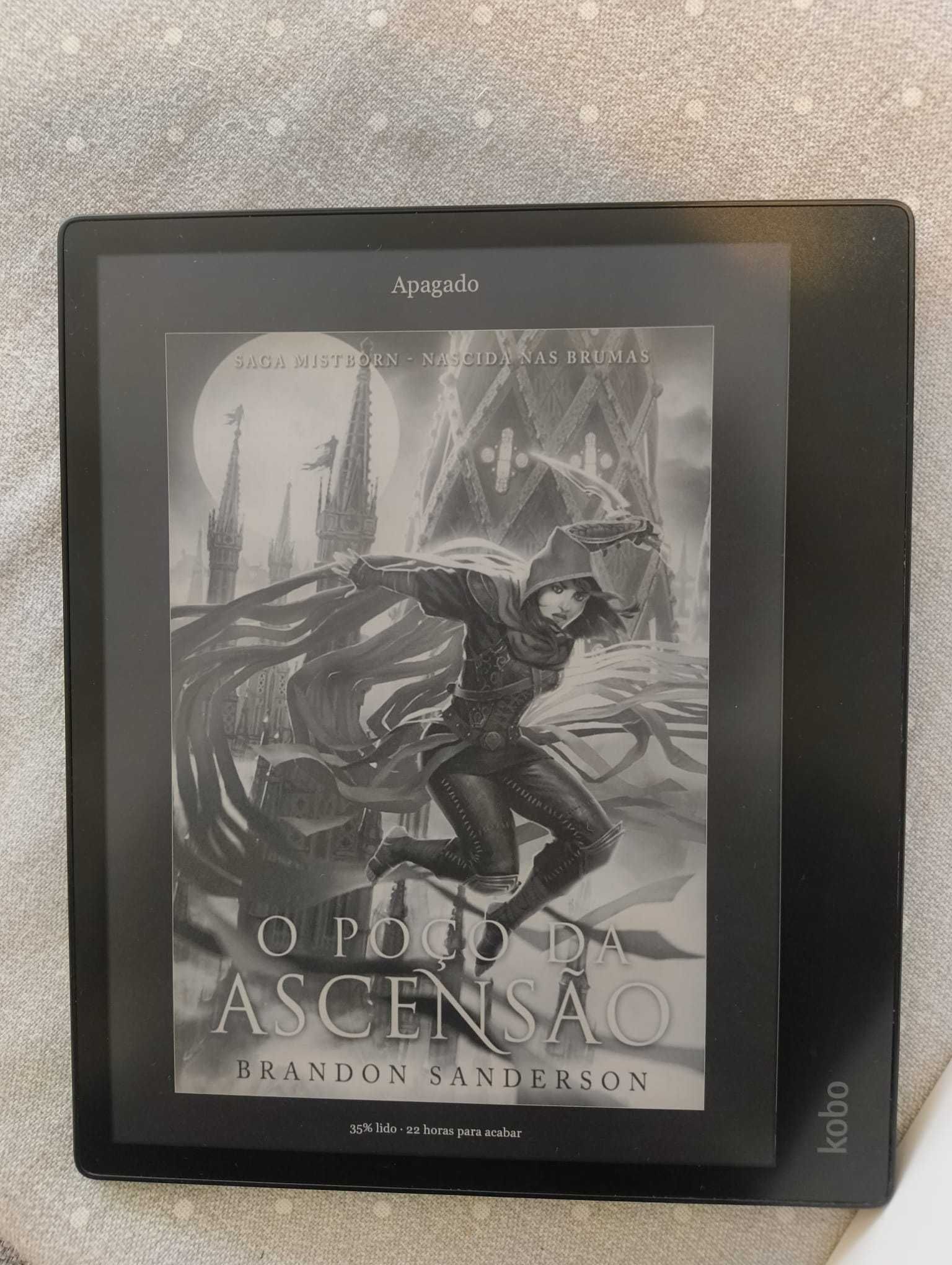 Ereader Kobo Elipsa + Stylus + pilhas em excelente estado