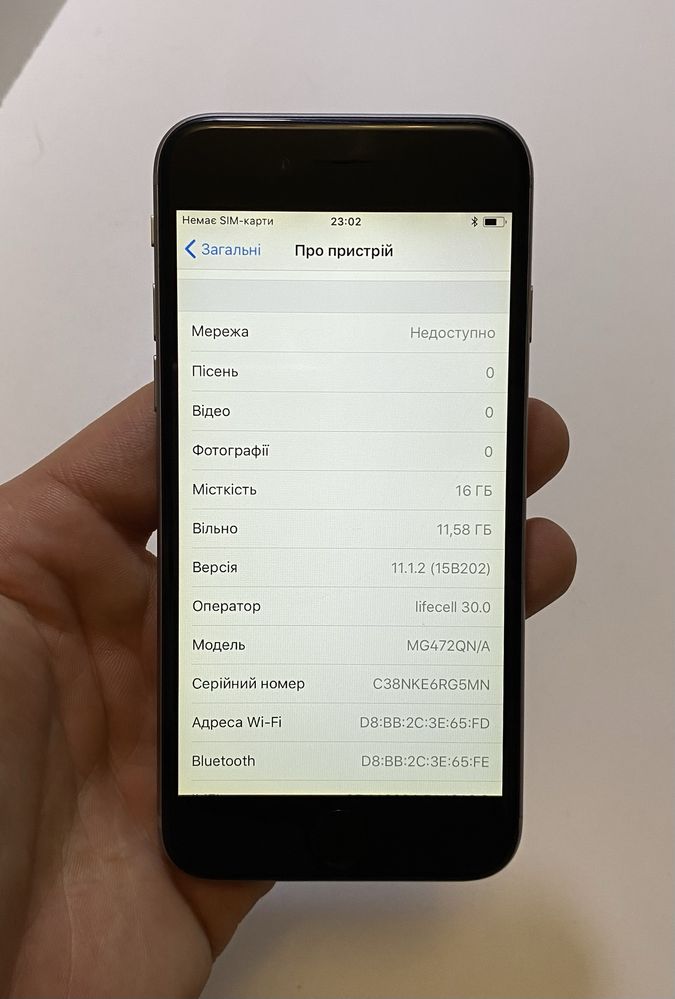 Телефон iPhone 6 16GB ROM! D580