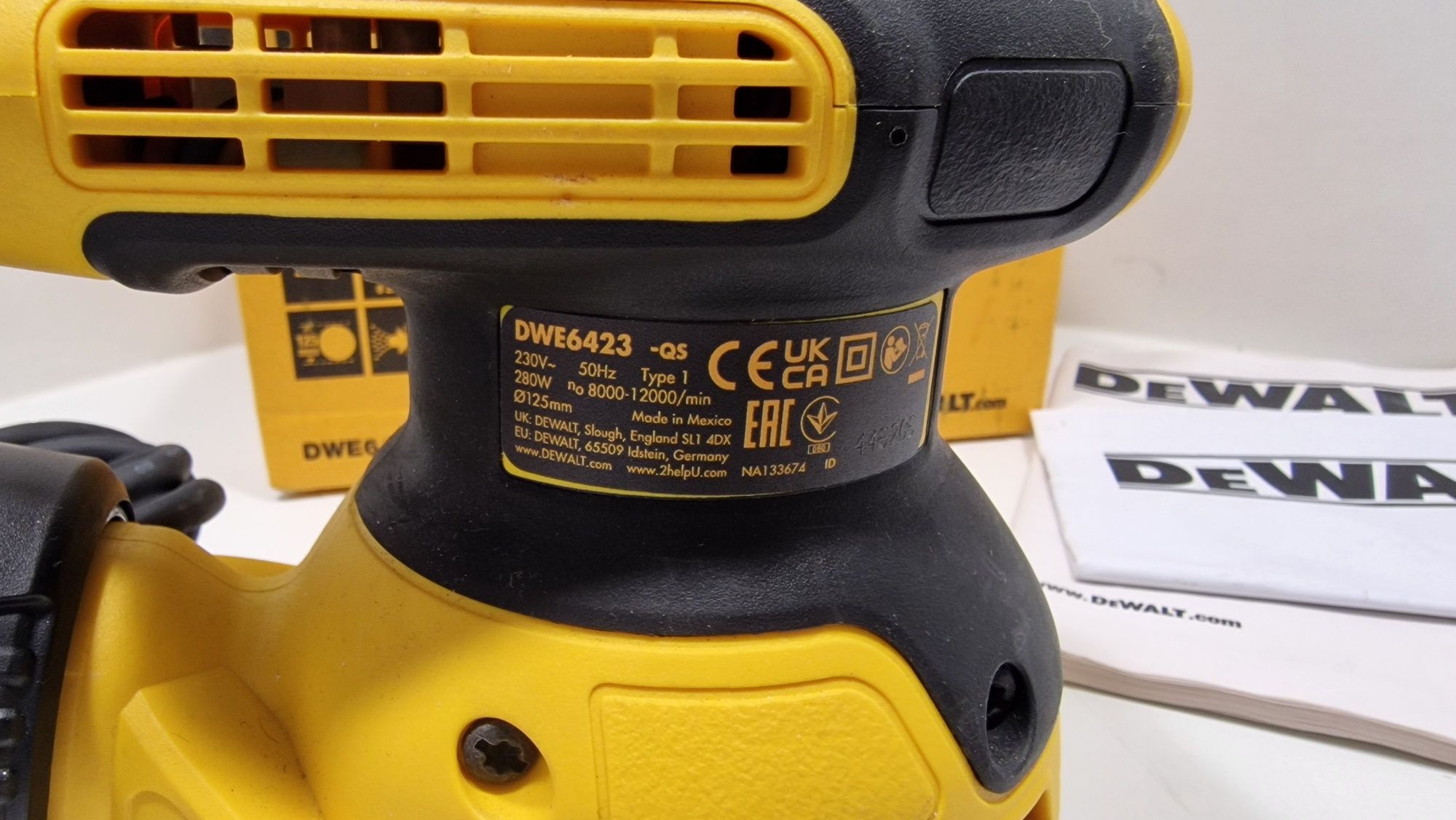 DEWALT DWE6423 szlifierka mimośrodowa oscylacyjna sieciowa