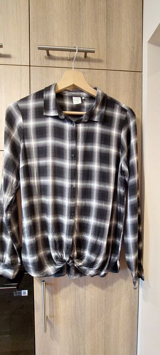 Koszula czarna kratka cool club rozm. 170