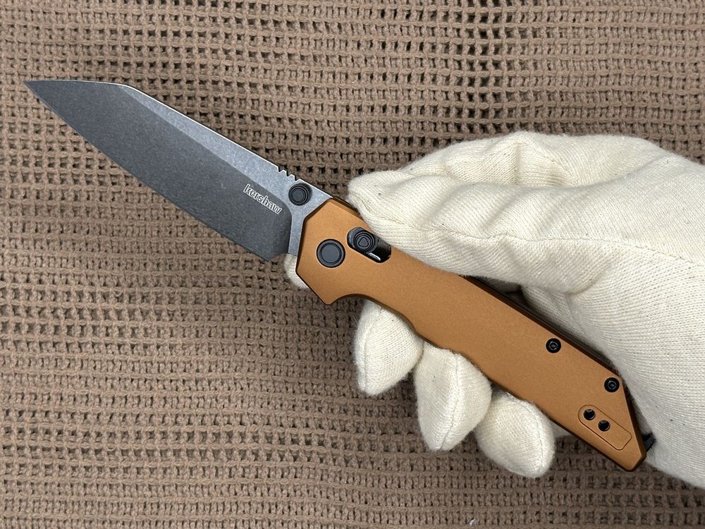 Kershaw Iridium Bronze Aluminum Reverse Tanto D2
