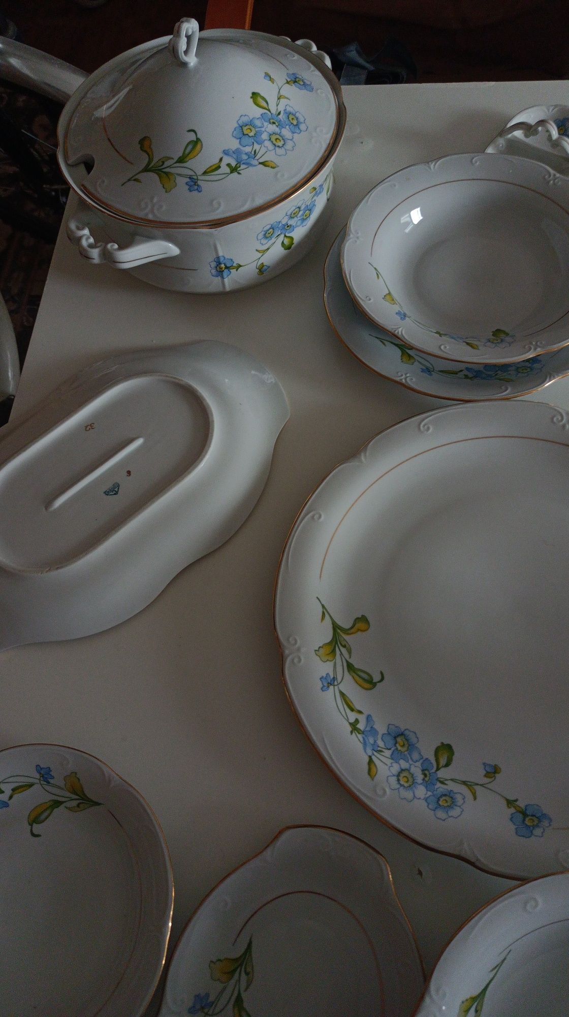 PRL Komplet obiadowy porcelana Chodzież Książ