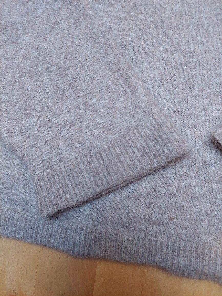 Sweter moherowy wełniany M H&M jak nowy