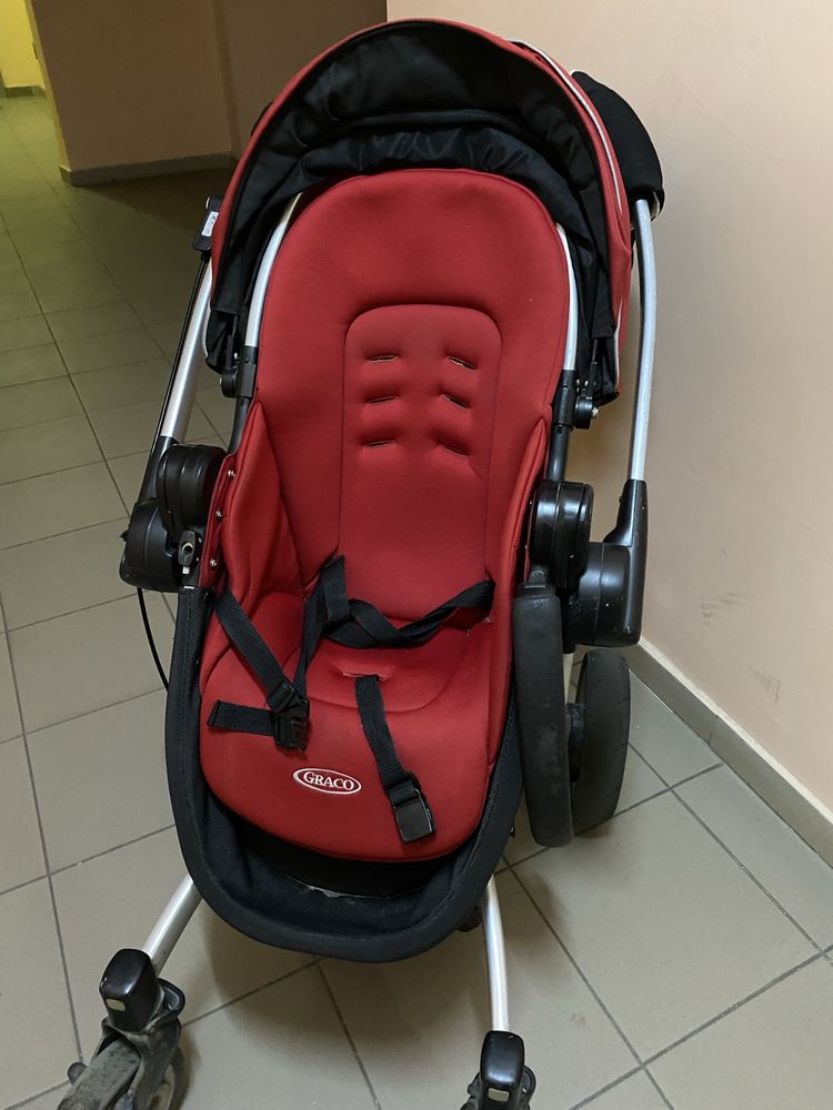Коляска 3 в 1 Graco simbio ( люлька+прогулка+автокрісло)