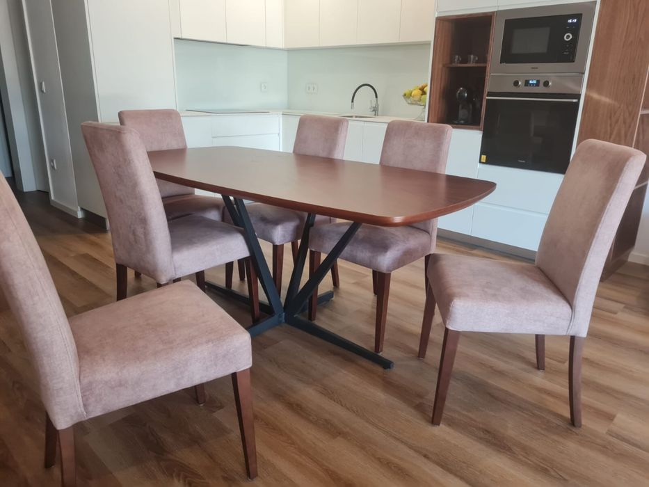 Mesa jantar nogueira