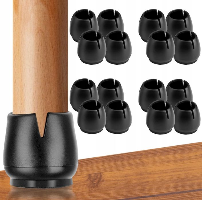 Nakładki na nogi krzesła silikonowe 17-21 mm 16 szt + 24 gratis