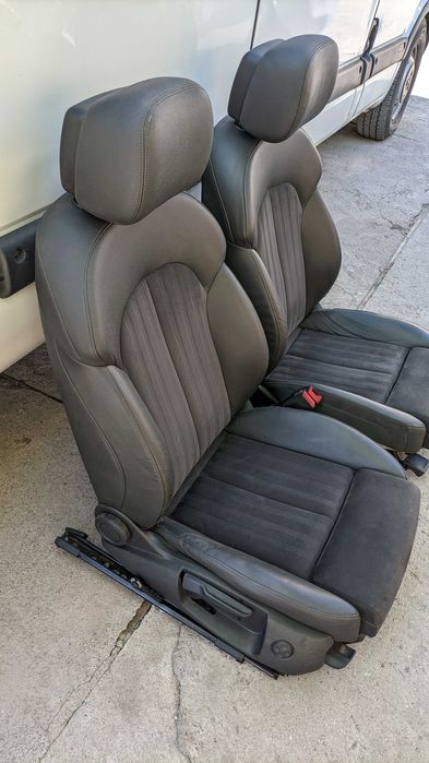 Салон сидіння шкіра алькантара підігрів Ауді А6 С7 Audi A6 C7 2013