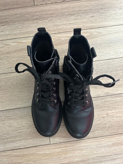 Geox czarne kozaki damskie rozm. 37 bardzo dobry stan suwak ocieplane