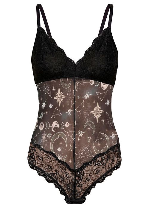 B.P.C. body siateczkowe z koronką bez fiszbin ^44/46