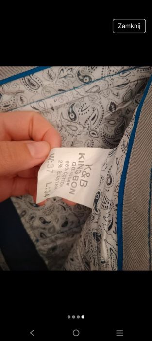 Męskie chinosy bawełna