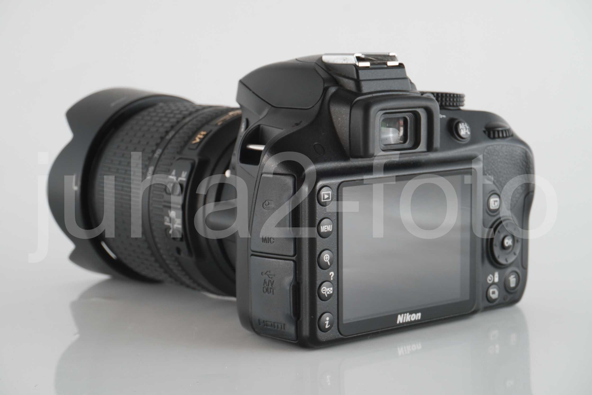 Nikon D3300 z obiektywem Nikkor AF-S 18-105 VR, 15k zdjęć, duży zestaw