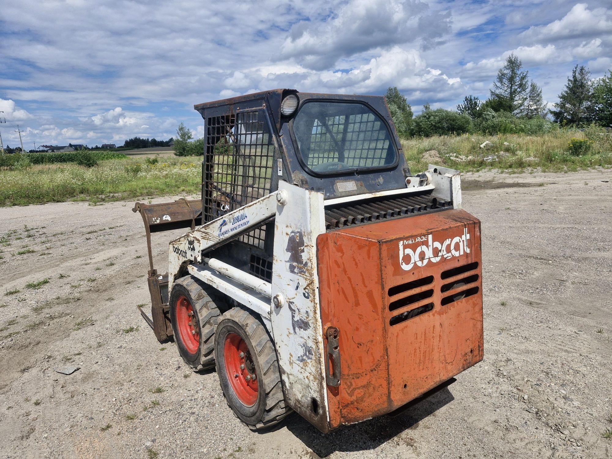 Bobcat 543 miniładowarka, krokodyl, łyżka