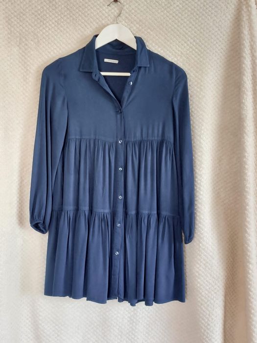 Granatowa sukienka. H&M. Rozmiar 146cm.