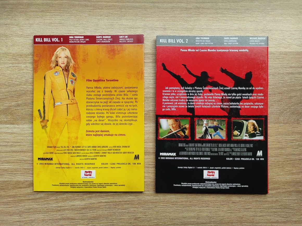 2 x DVD - Kill Bill - Kill Bill volume 2