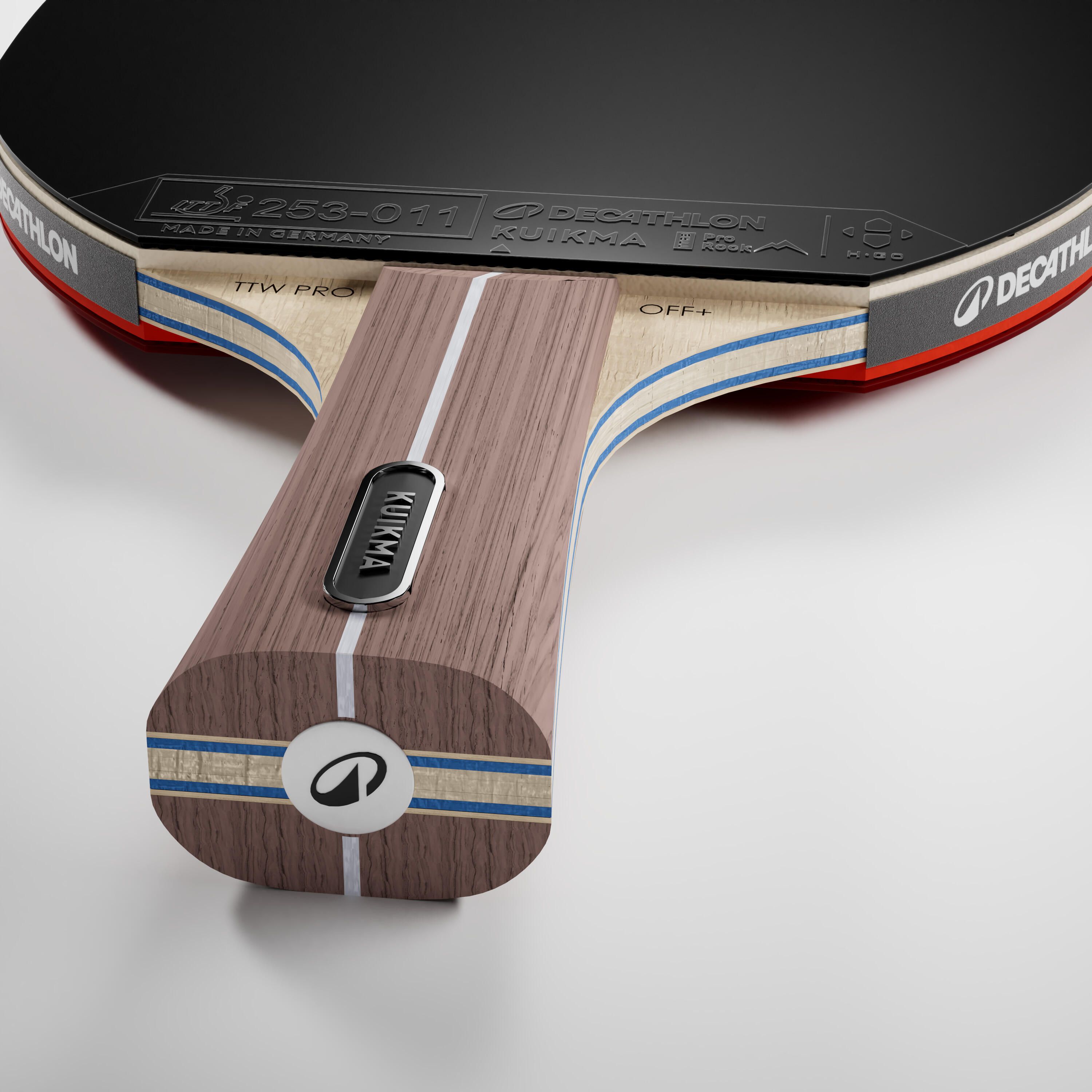 Raquete de ping pong TTR 990 Pro spin 9* ITTF clube alto