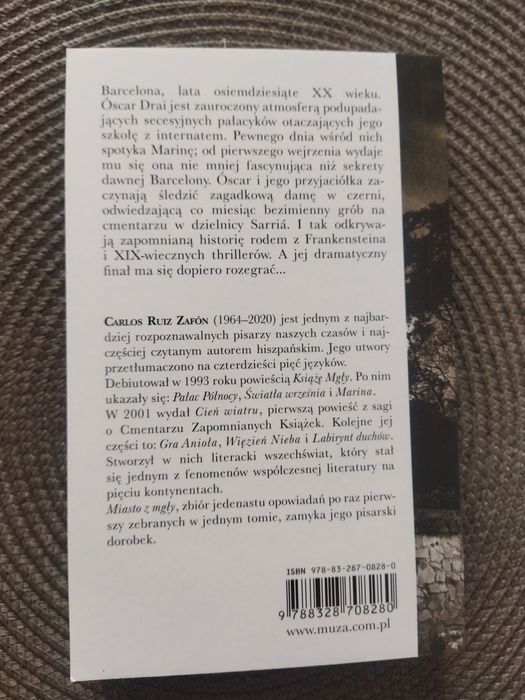 Nowa książka MARINA Carlos Ruiz Zafón