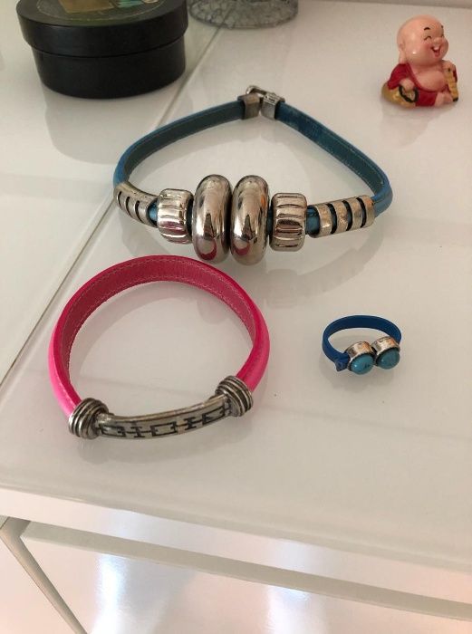 Conjunto de Colar + Pulseira + Anel