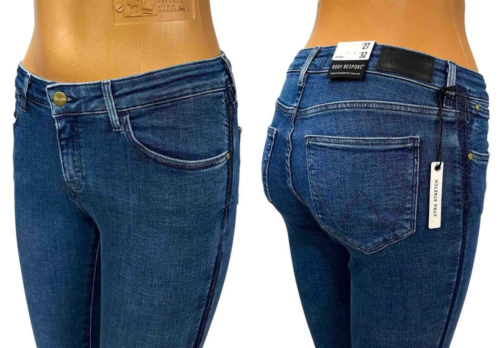 Spodnie damskie Wrangler Skinny Indigo Uniform W24 L32