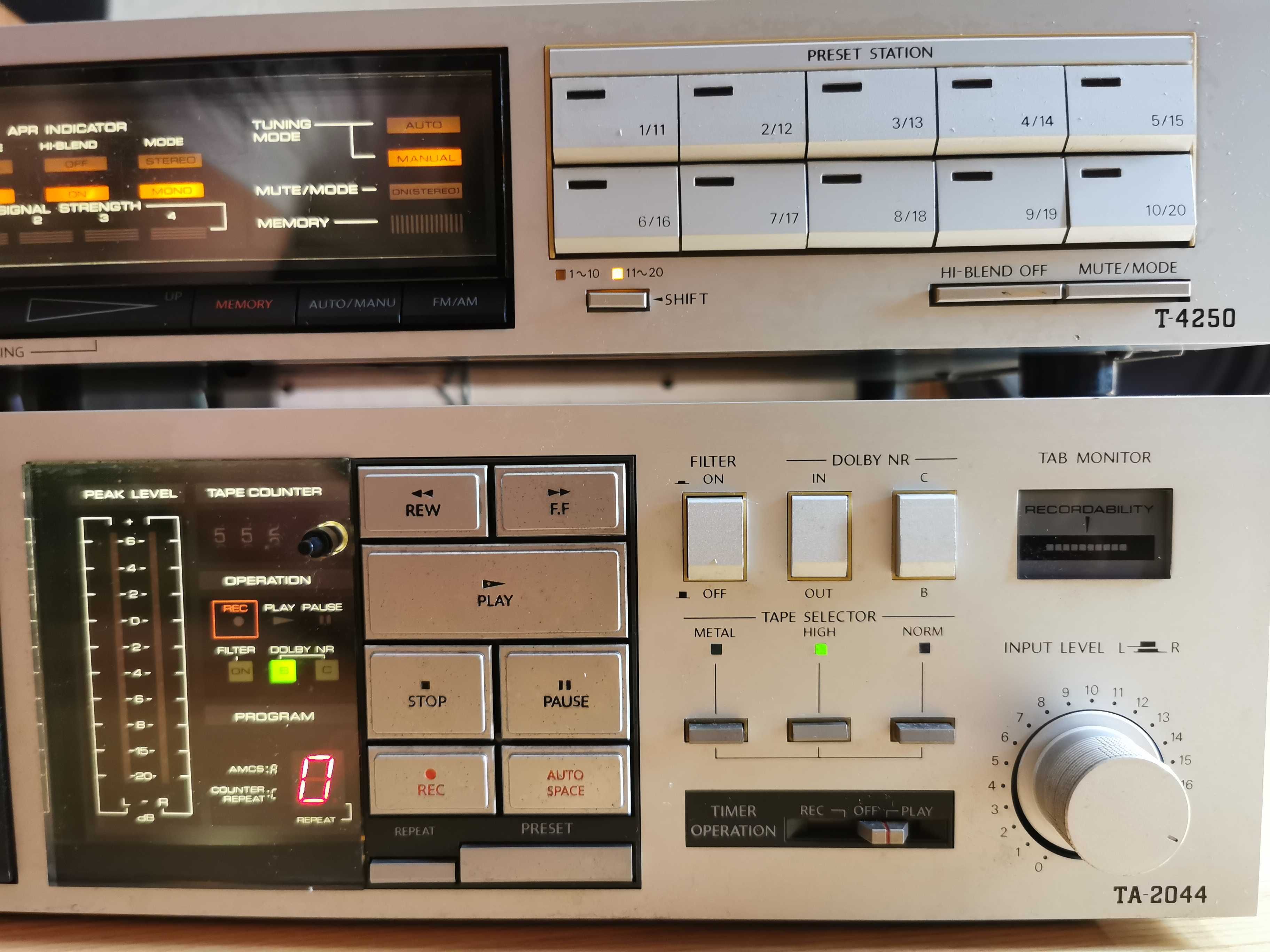 Dwa w cenie jednego ONKYO INTEGRA TA 2044 + ONKYO INTEGRA T 4250 HI-FI