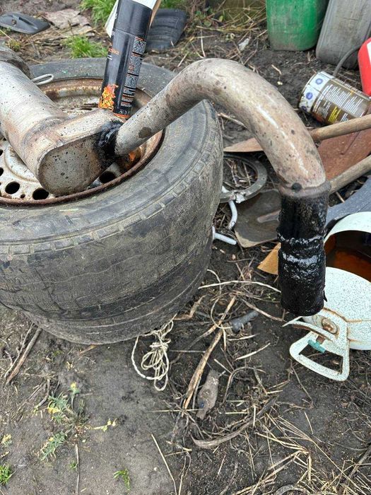 Глушитель выхлопная труба прямоток с нержавки ВАЗ 2101 - 2107